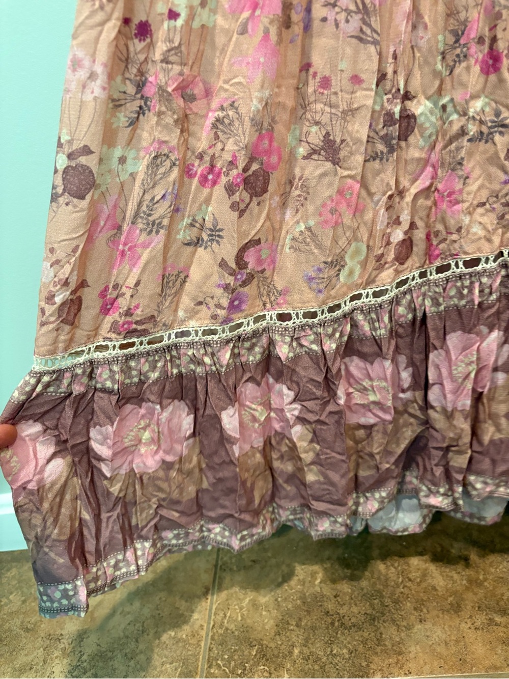 Spell and the Gypsy Collective Wild Bloom Dress Sz XL Floral Pink Boho - Picture 10 of 13